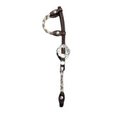 Bride de Compétition Deux Oreilles Argent & Rawhide Chocolat